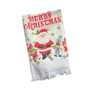 American Vintage | Christmas Santa Claus Decorative Cotton Hand Towel